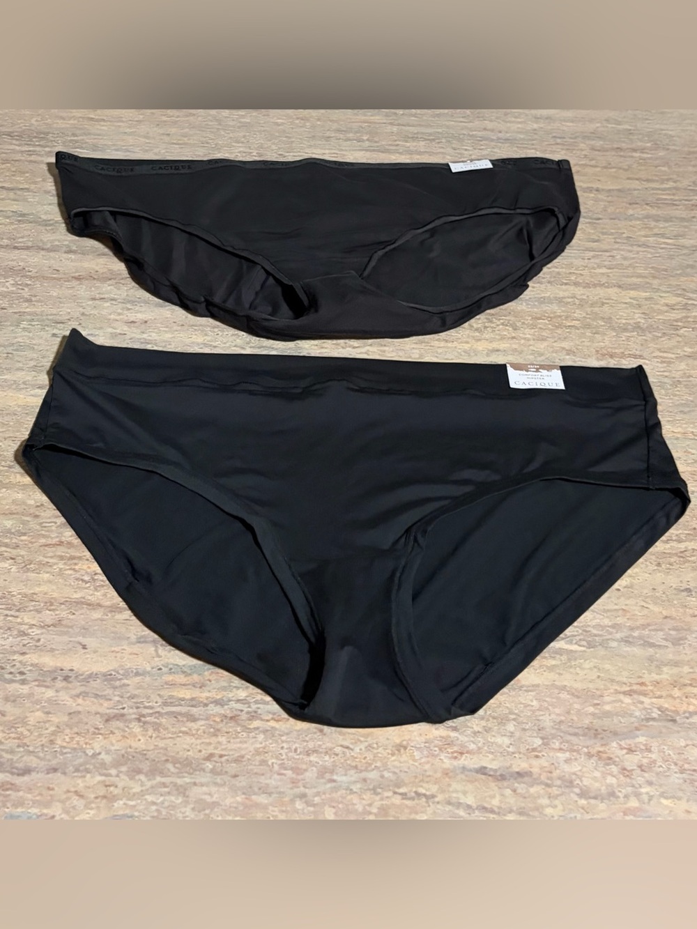 Cacique Black Bikini Briefs - Pair